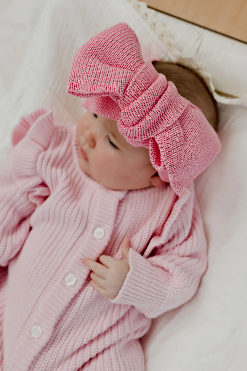 Oversized Top Knot Rosewater