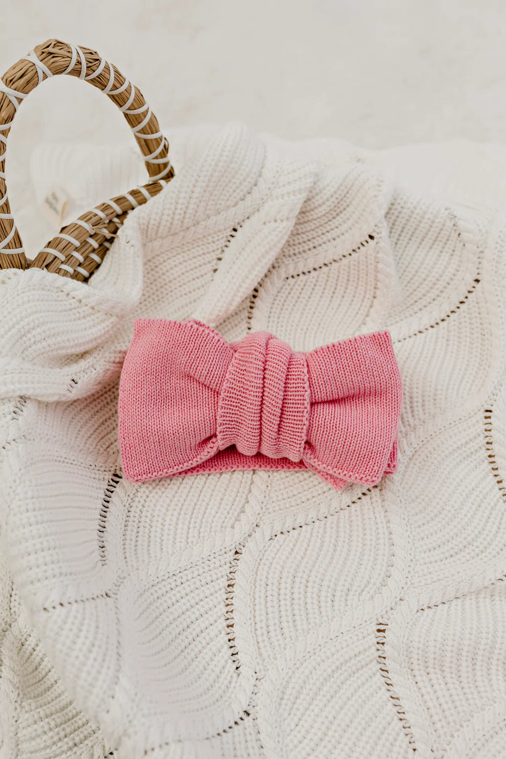 Oversized Top Knot Rosewater