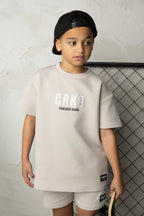 Freddie CRKD Tee - Pebble