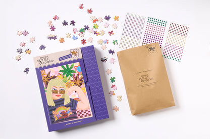 1000 Piece Puzzle with Gems - Bold, Brave, Brilliant