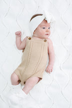 Signature Organic Knit Blanket - Pearl White