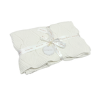 Signature Organic Knit Blanket - Pearl White