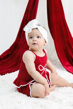 Bow Knit Set - Crimson | PREORDER