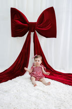 Gingham Romper - Red | PREORDER
