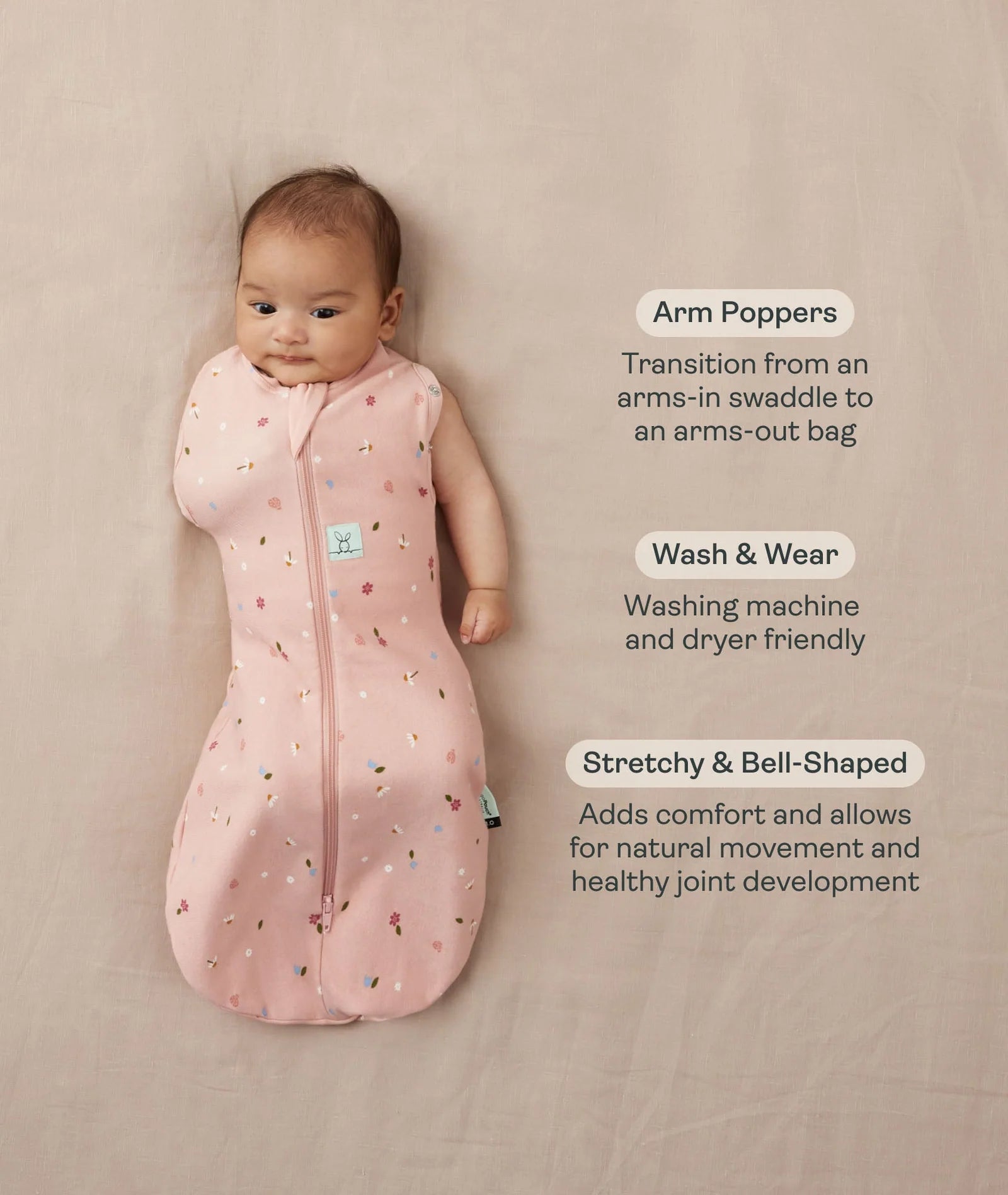 Cocoon Swaddle Bag Oatmeal Marle