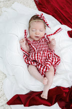 Gingham Romper - Red | PREORDER