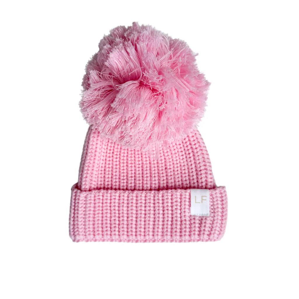 Knitted Pom Beanie | Marshmallow