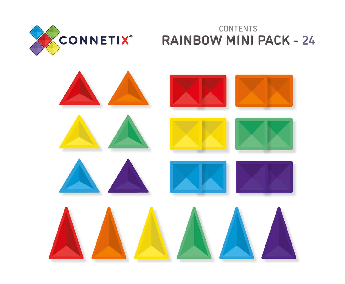 Rainbow Mini Pack 24pc