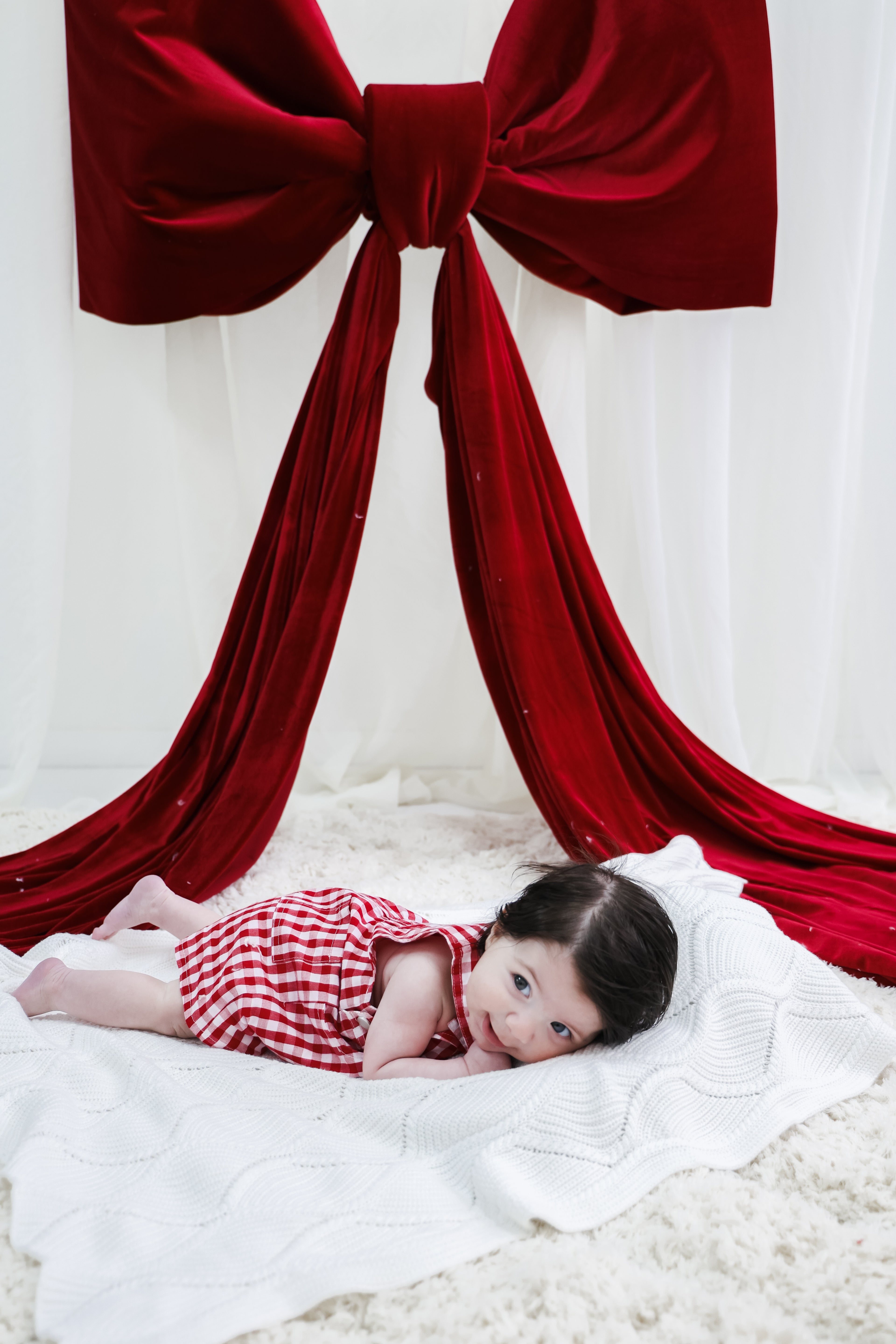Gingham Overalls - Red | PREORDER