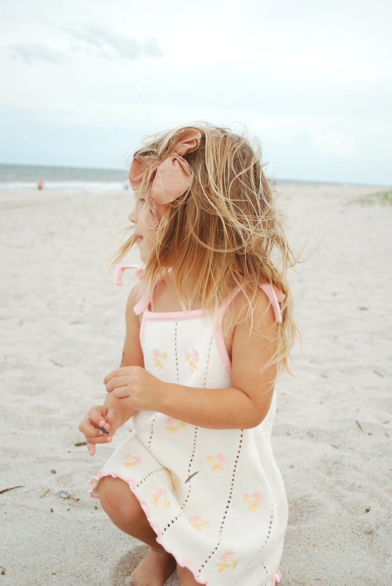 Bloom Pointelle Tie Dress | Cosmos