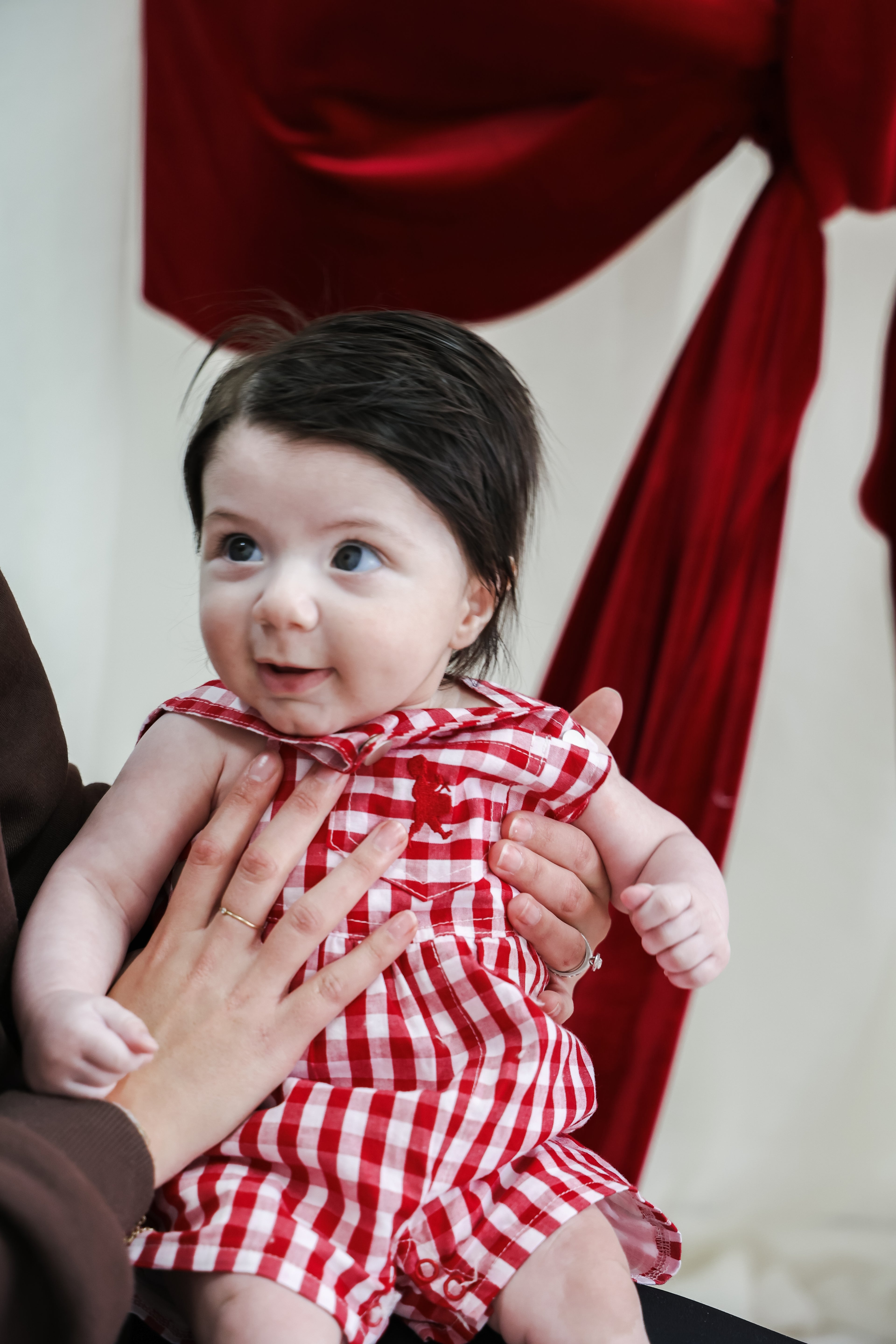 Gingham Overalls - Red | PREORDER