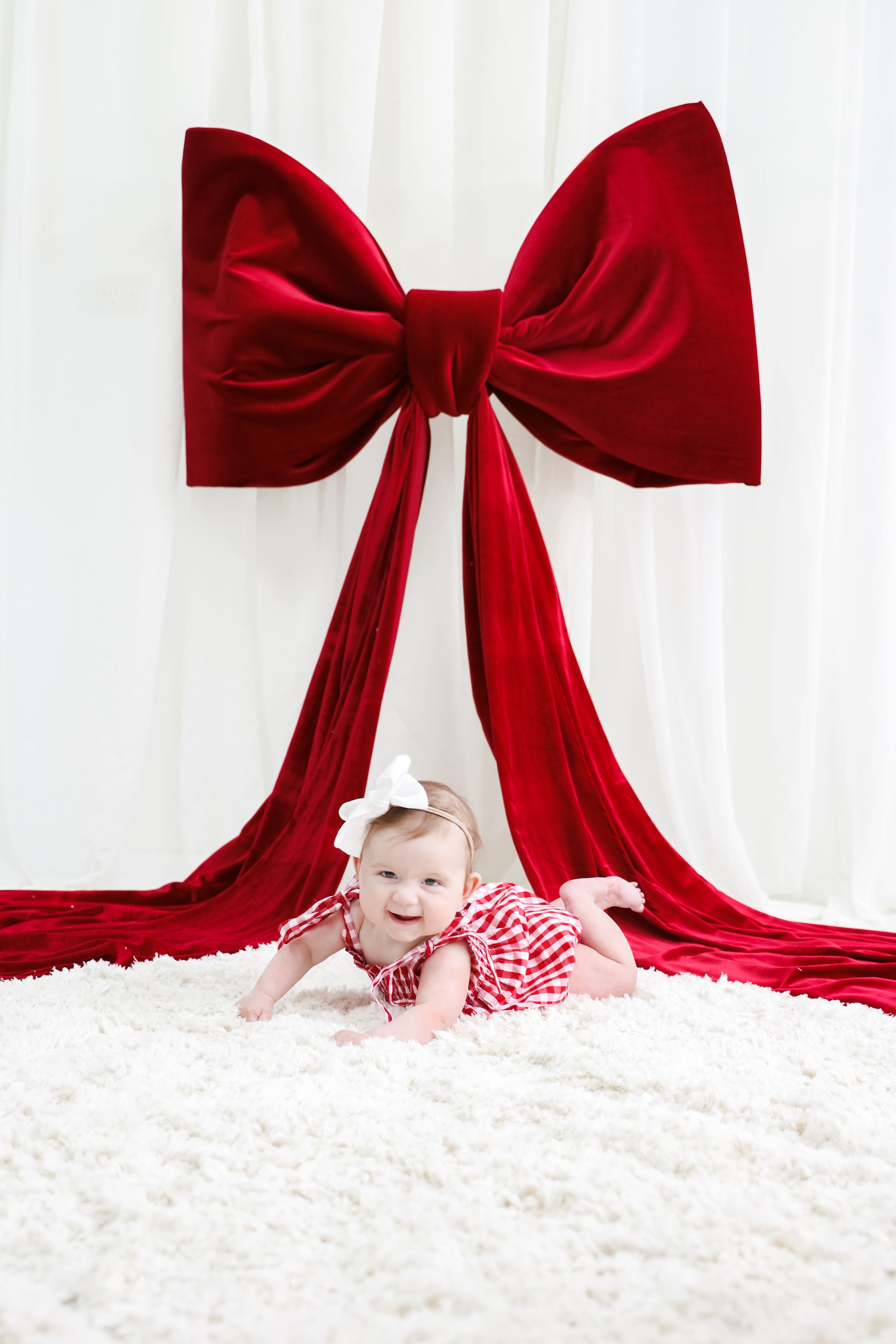 Gingham Romper - Red | PREORDER