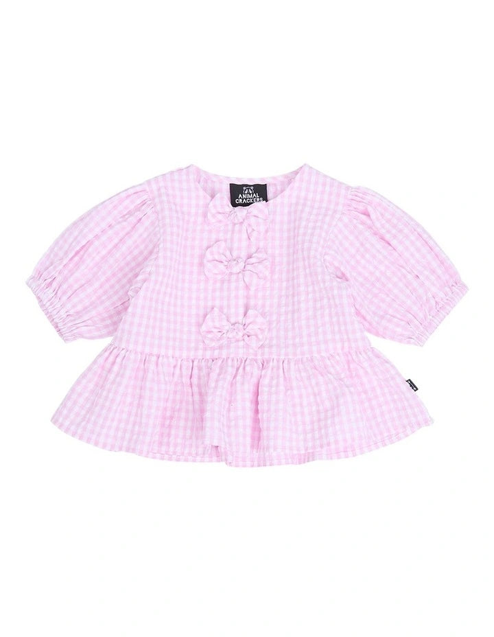 Checkered Top - Pink