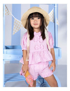 Checkered Top - Pink