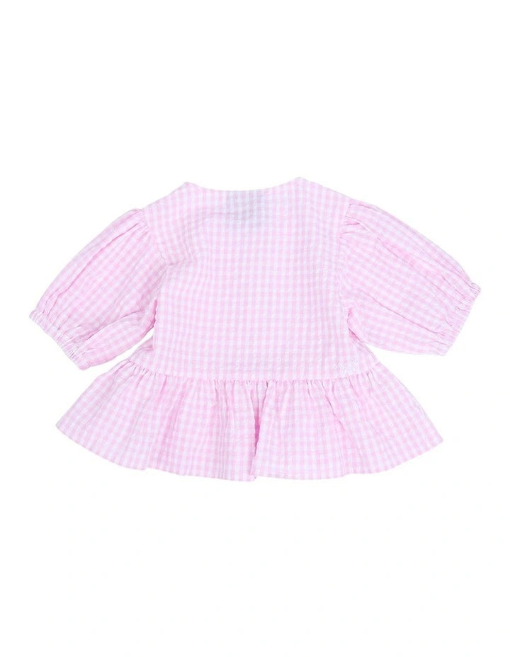 Checkered Top - Pink