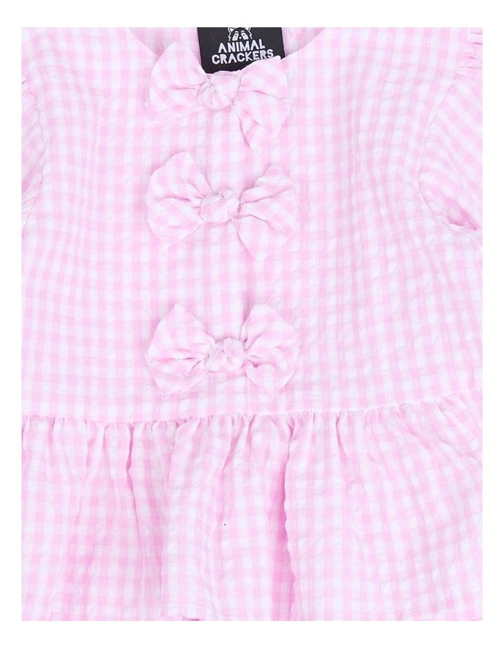 Checkered Top - Pink
