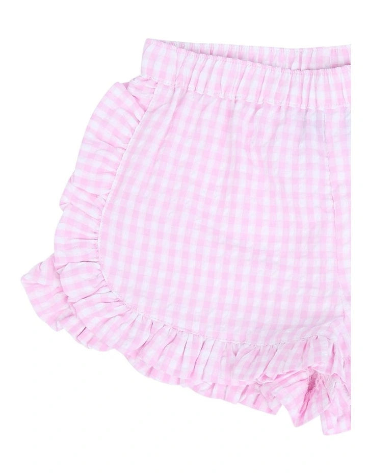 Checkered Short - Pink