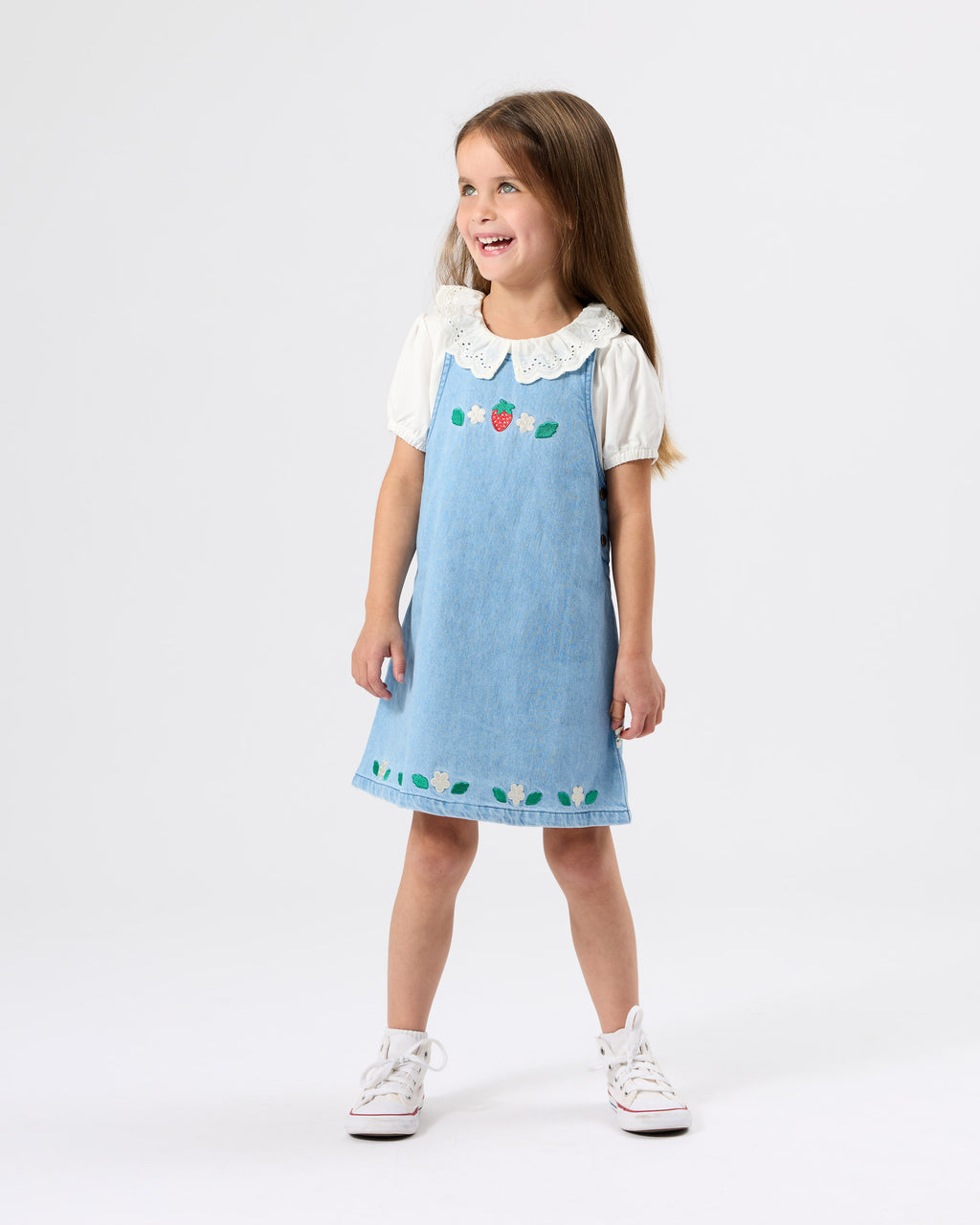 Wild Strawberry Pinafore Dress