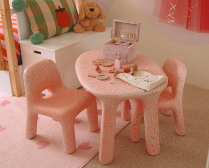 Sprinkle Table &  2 Chairs Set - Pink