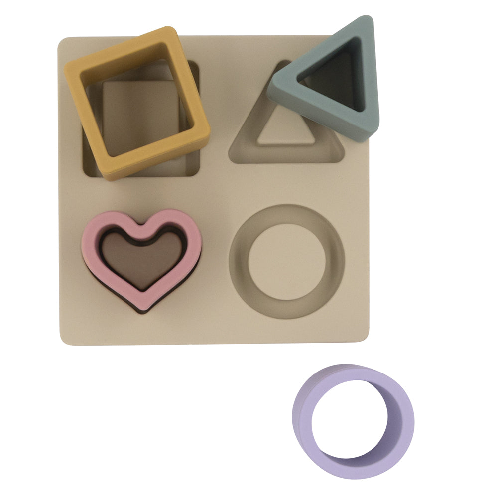 Silicone Shape Puzzle - Rose