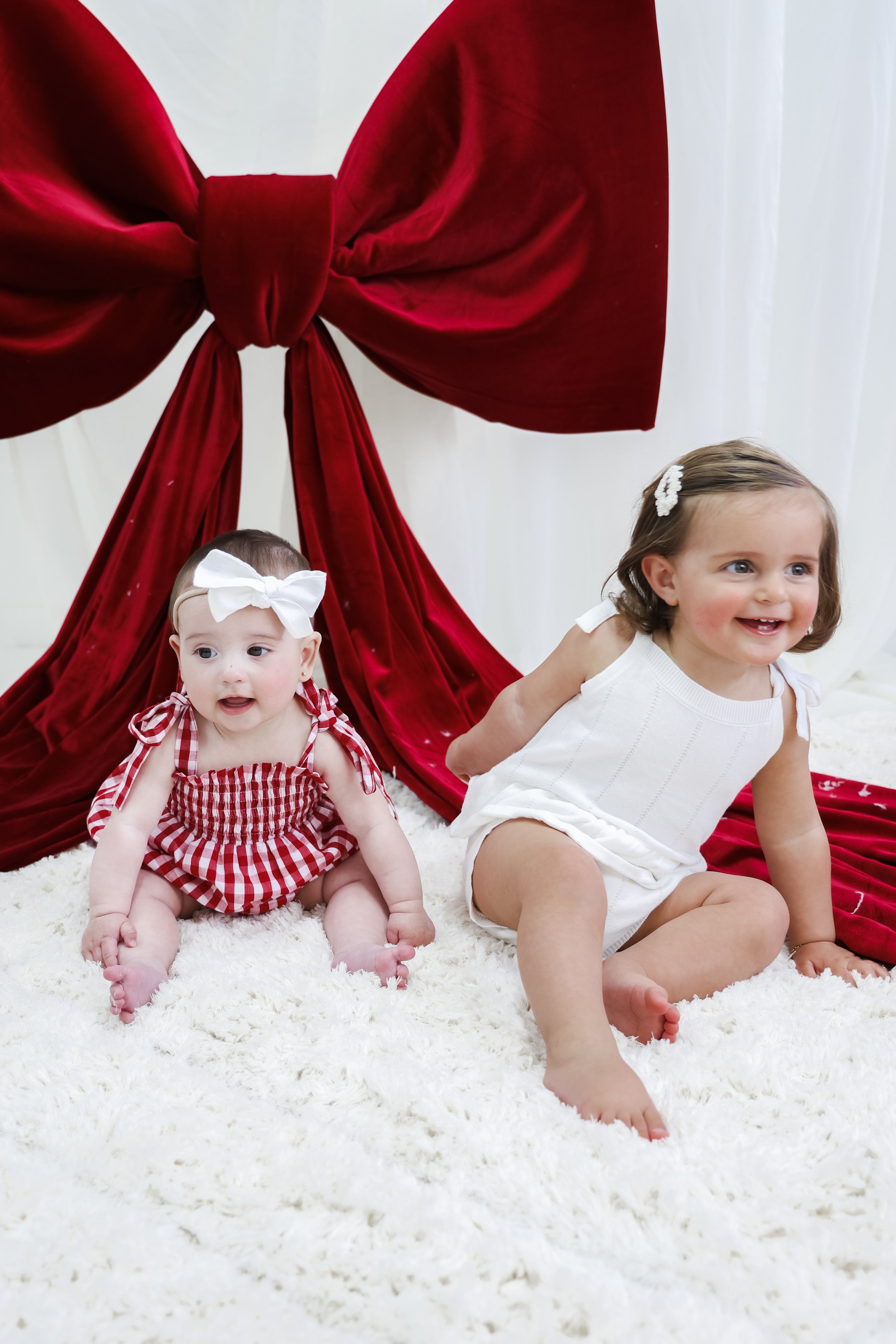 Peplum Knit Romper - Pearl White | PREORDER