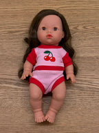 Cherry Dolls top + Bloomer shorts set