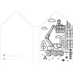 Sassi Colouring Book House - Construction Site