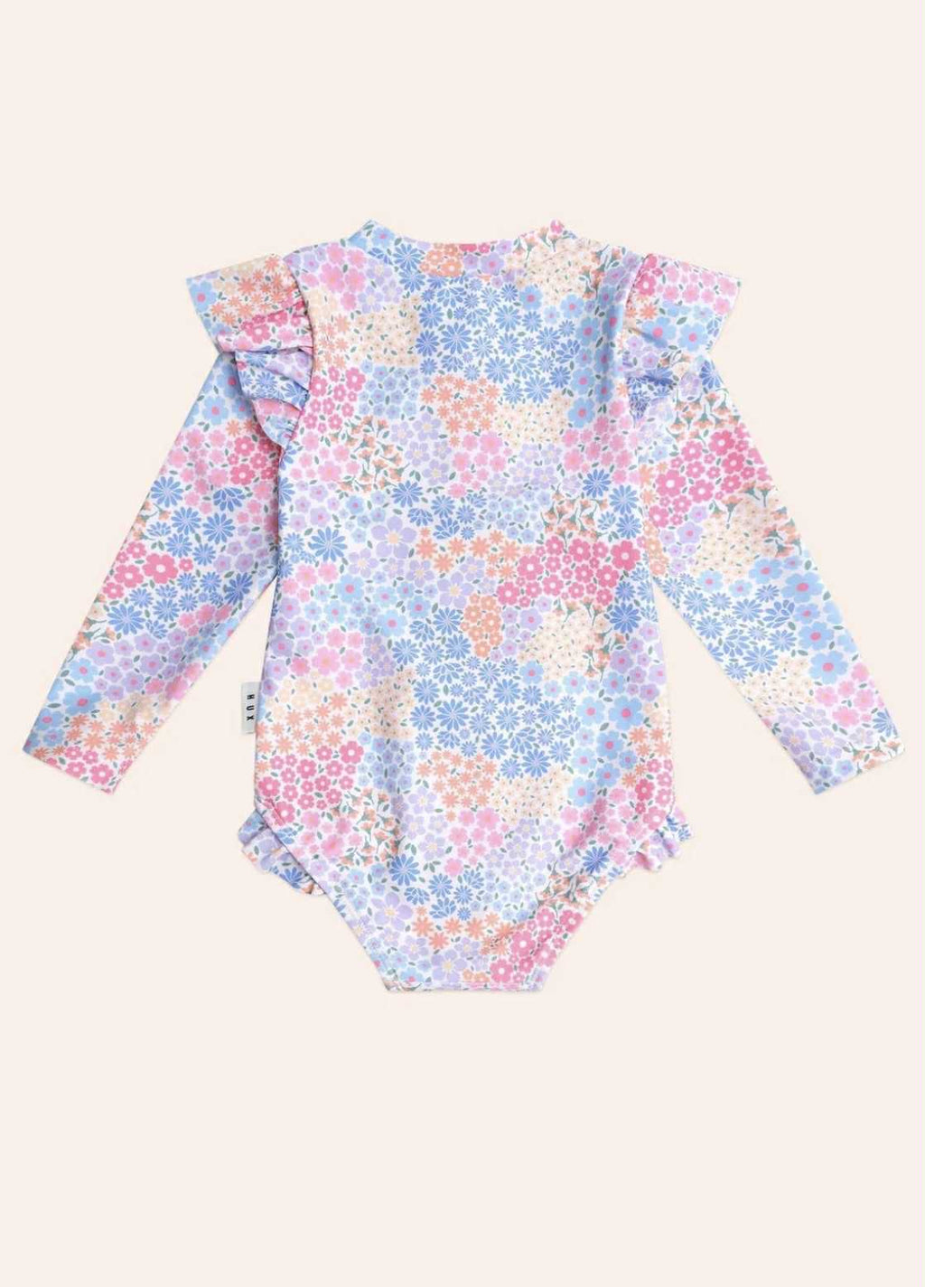 Frill Swimsuit Floral Bloom