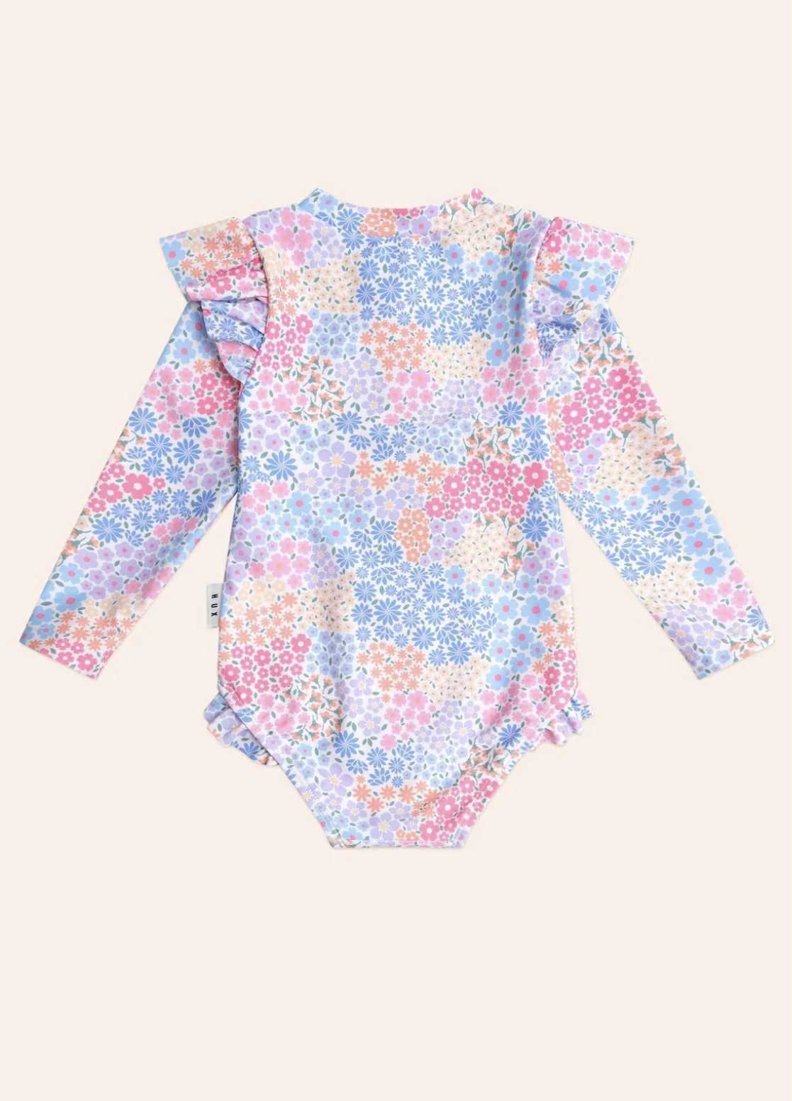 Frill Swimsuit Floral Bloom