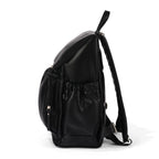 Signature Nappy Backpack - Black Dimple Vegan Leather