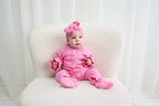 Organic Knitted Headband Bow - Blossom
