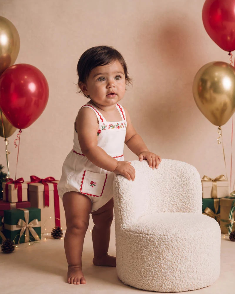 Festive Ric Rac Pocket Bodysuit
