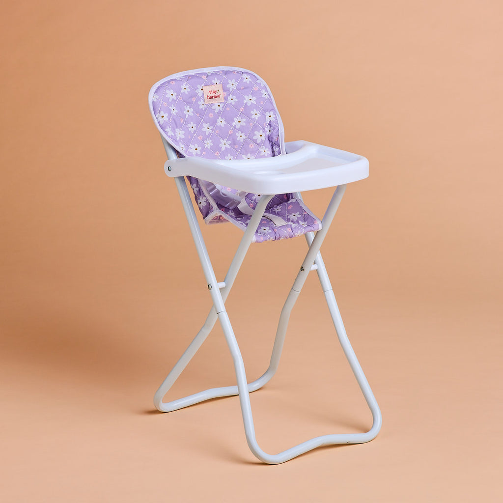 COMING SOON Tiny Harlow Doll Highchair - Lilac Daisy