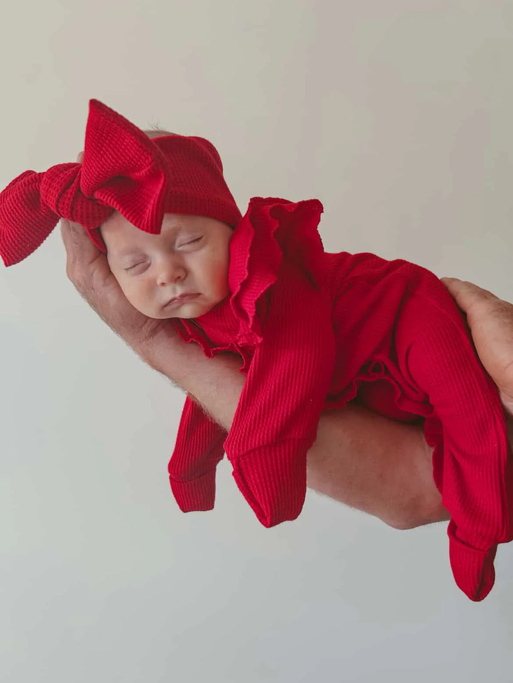 Flutter Ruffle Onesie - Red