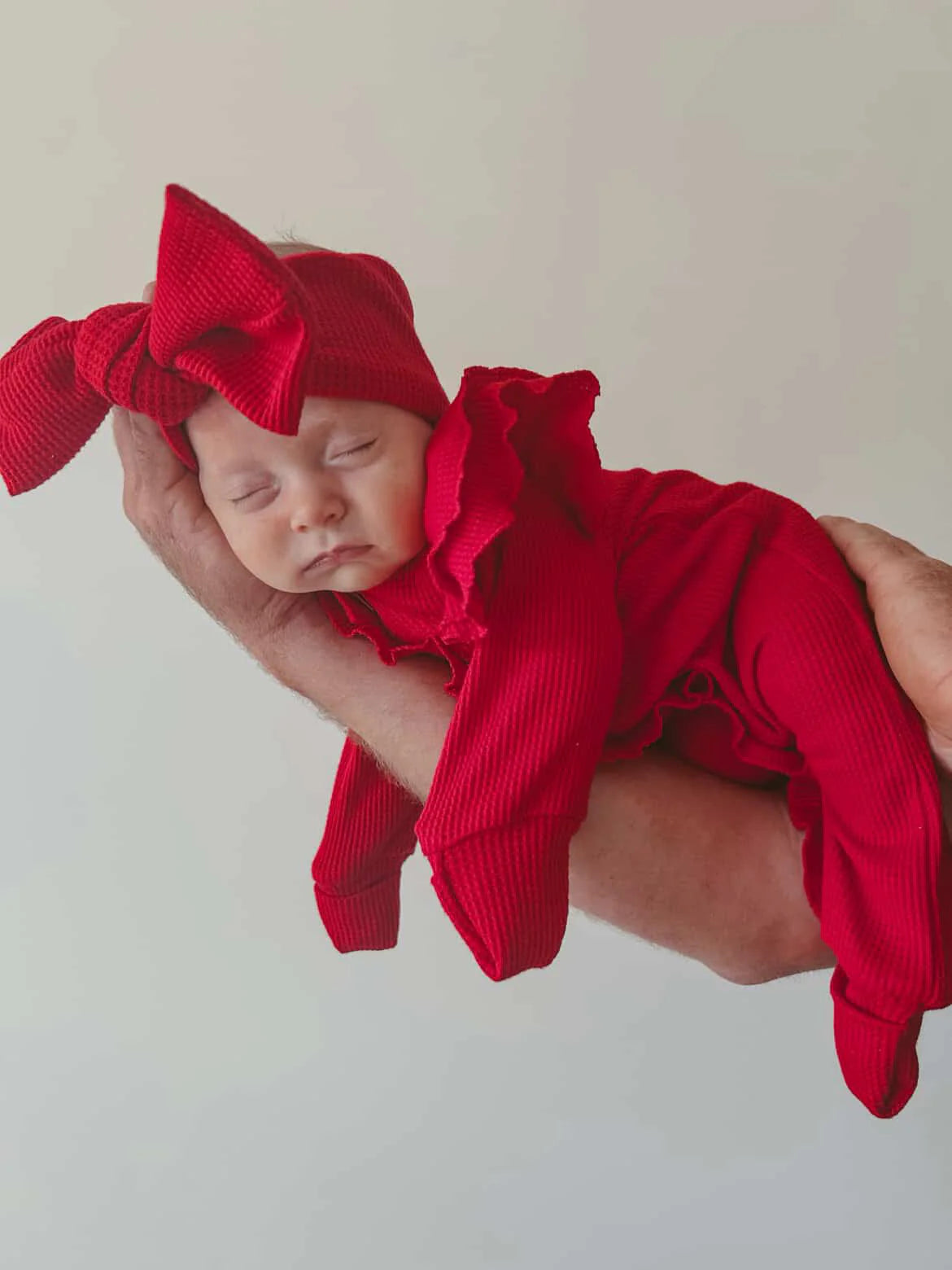 Flutter Ruffle Onesie - Red