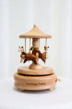 Wooden Musical Carousel - Horses