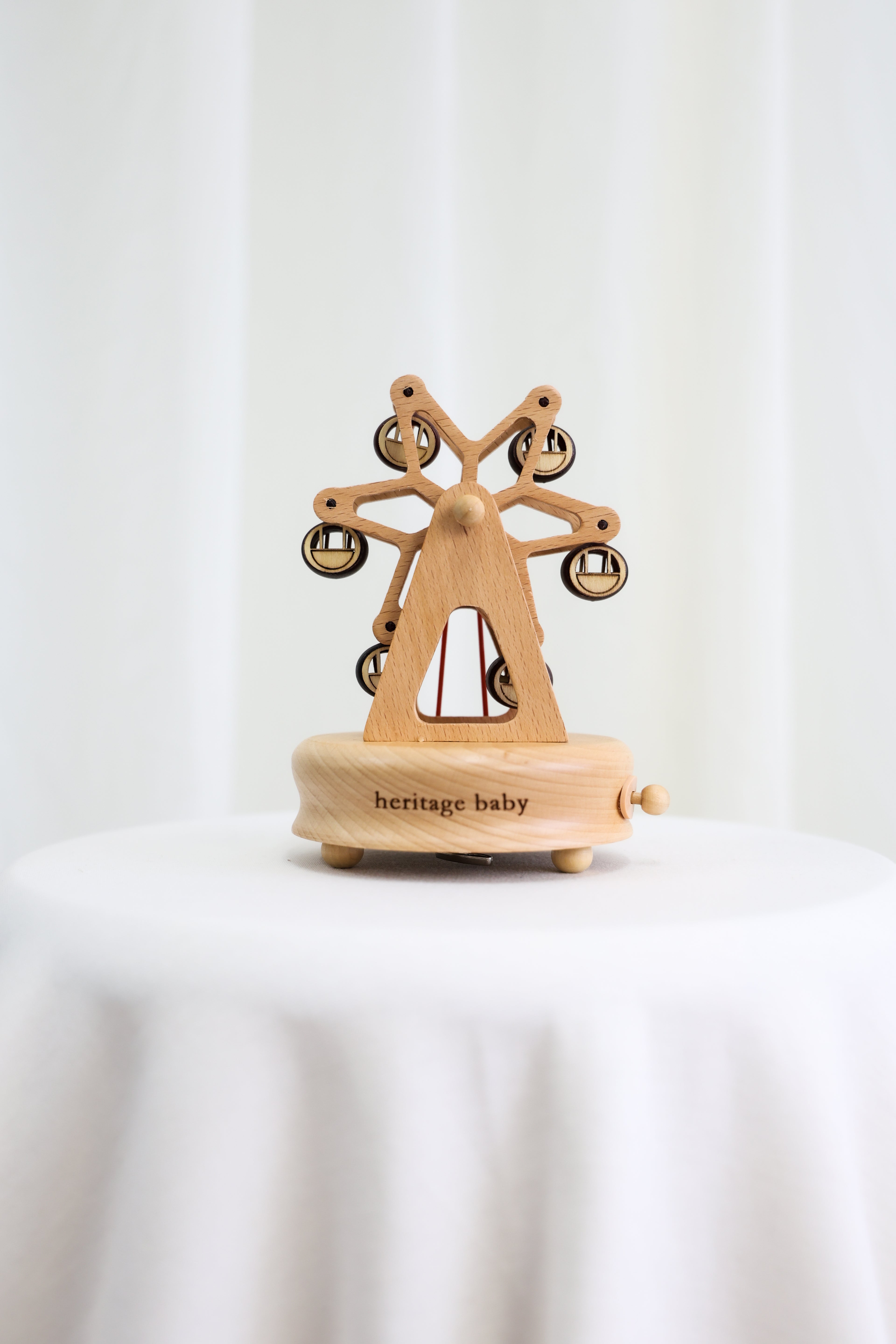 Wooden Musical Carousel - Ferris Wheel