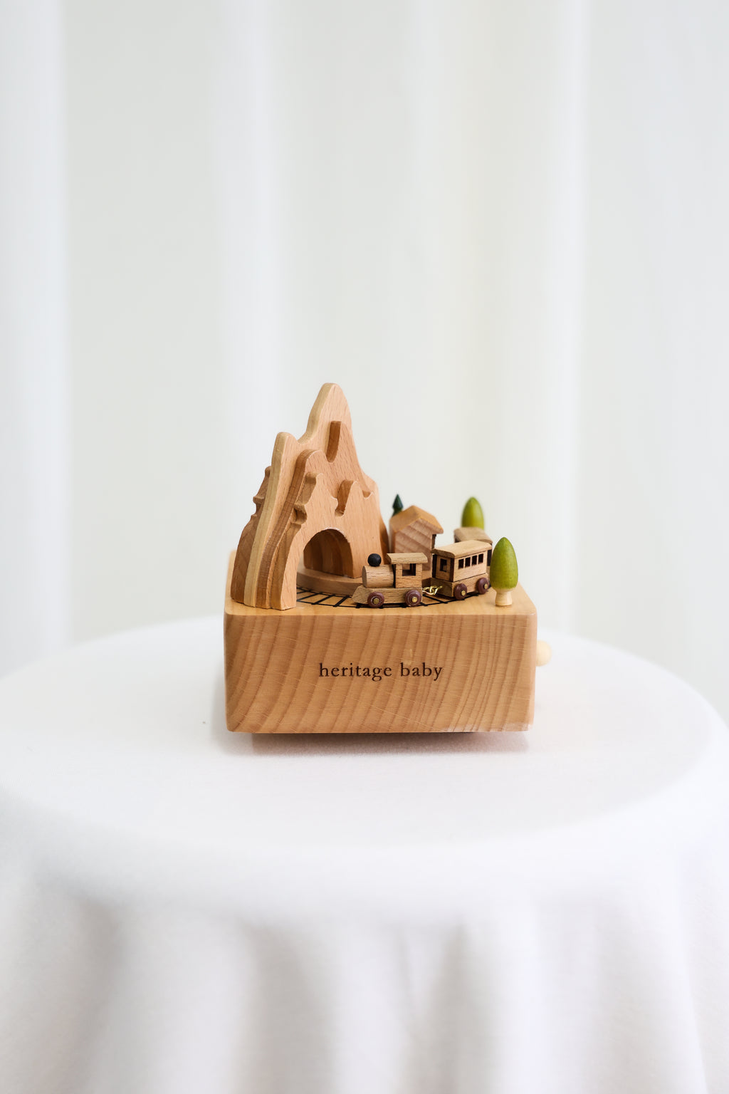 Wooden Musical Carousel - Train