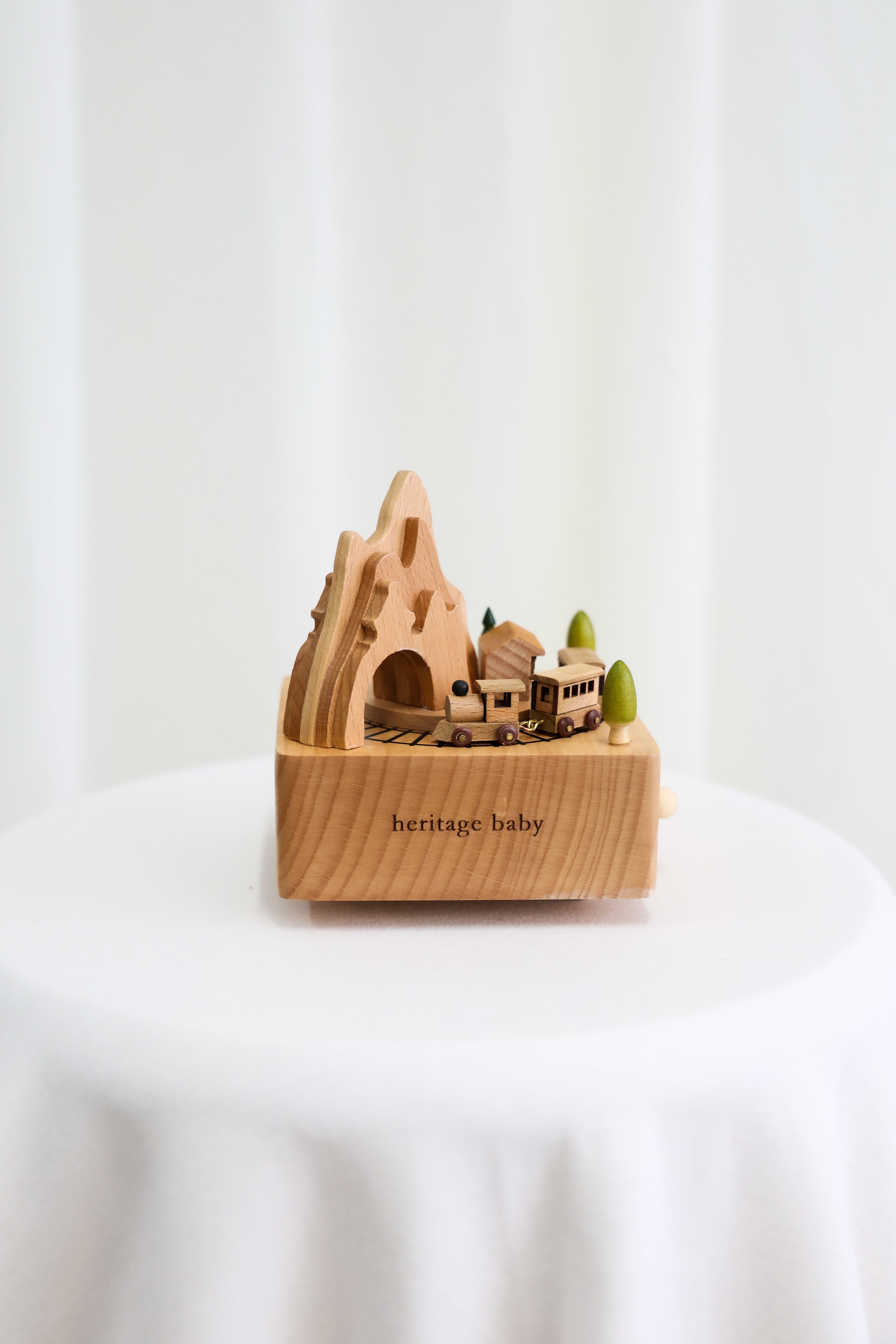 Wooden Musical Carousel - Train