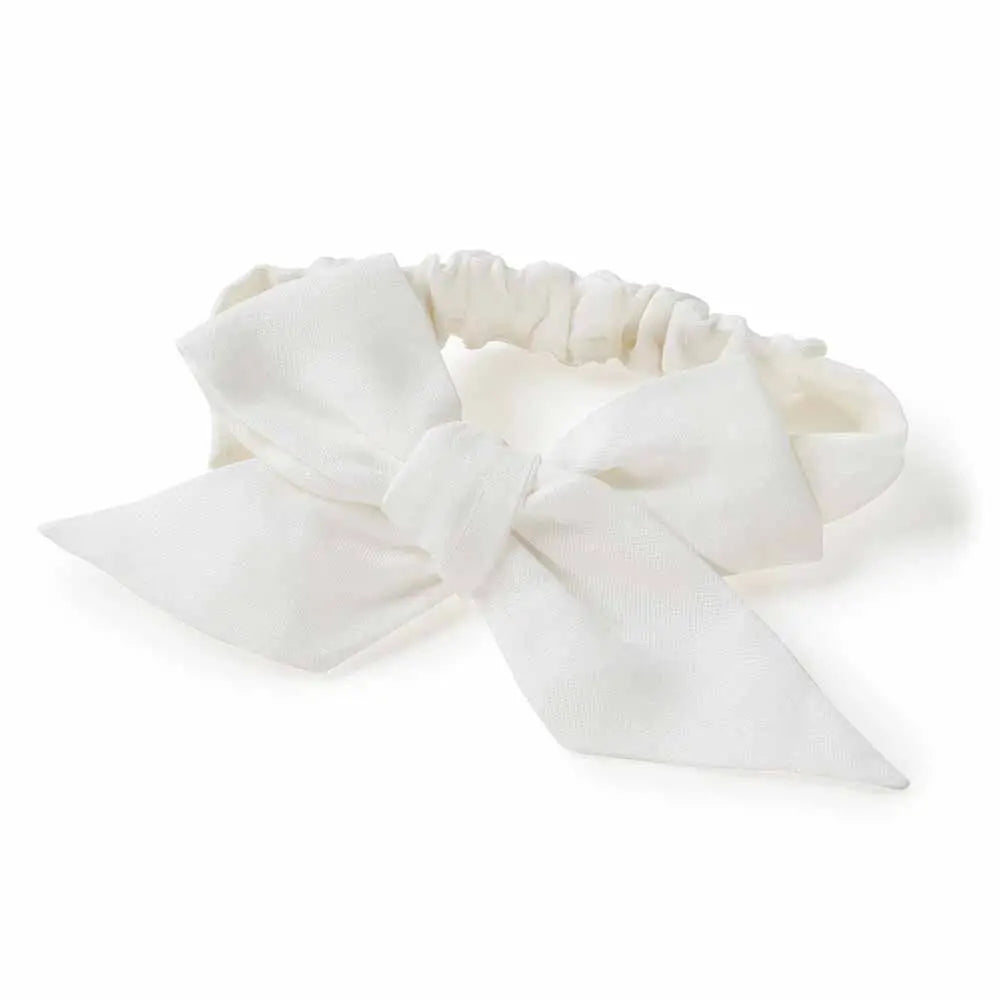 Pre-Tied Linen Bow - Baby & Toddler