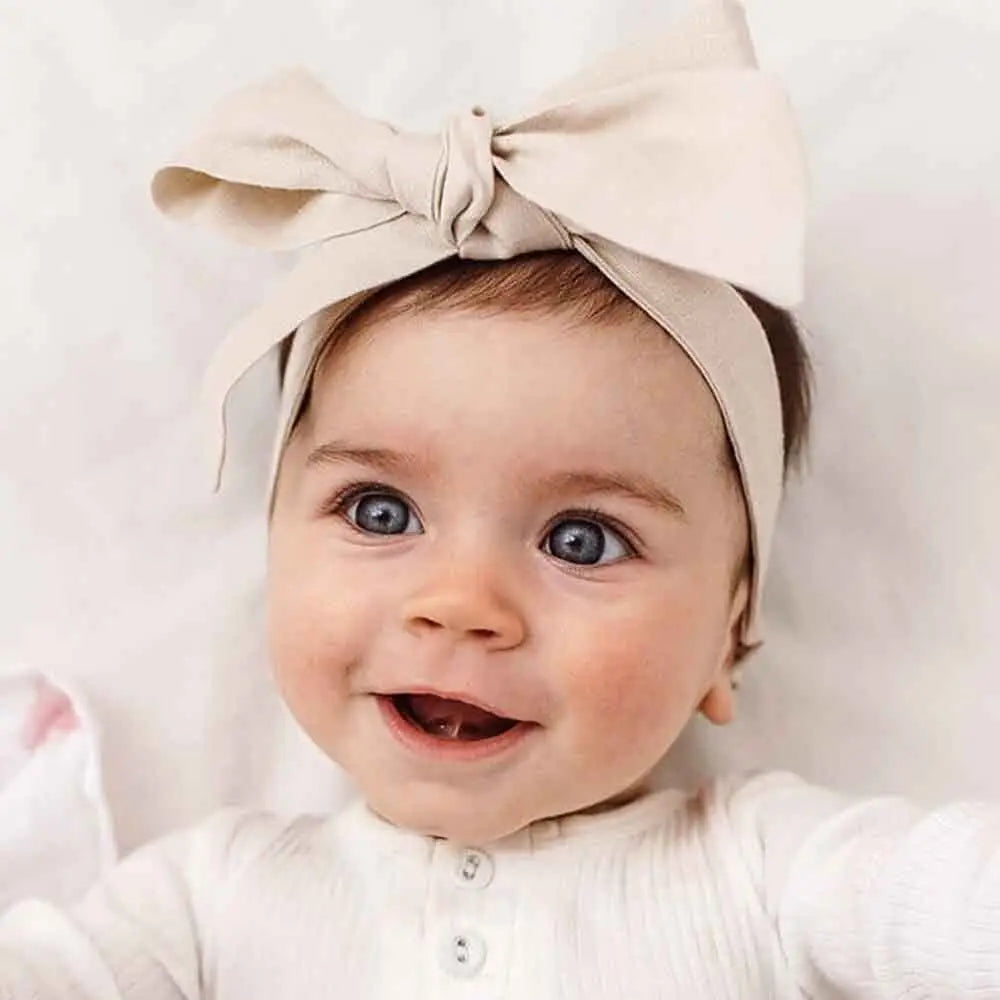 Pre-Tied Linen Bow - Baby & Toddler
