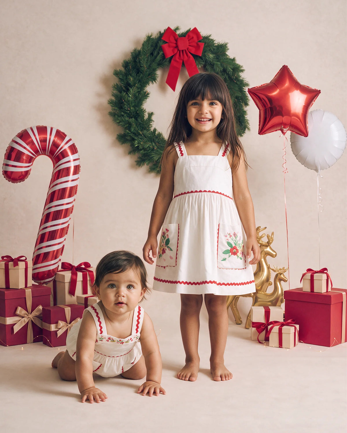 Festive Ric Rac Pocket Dress