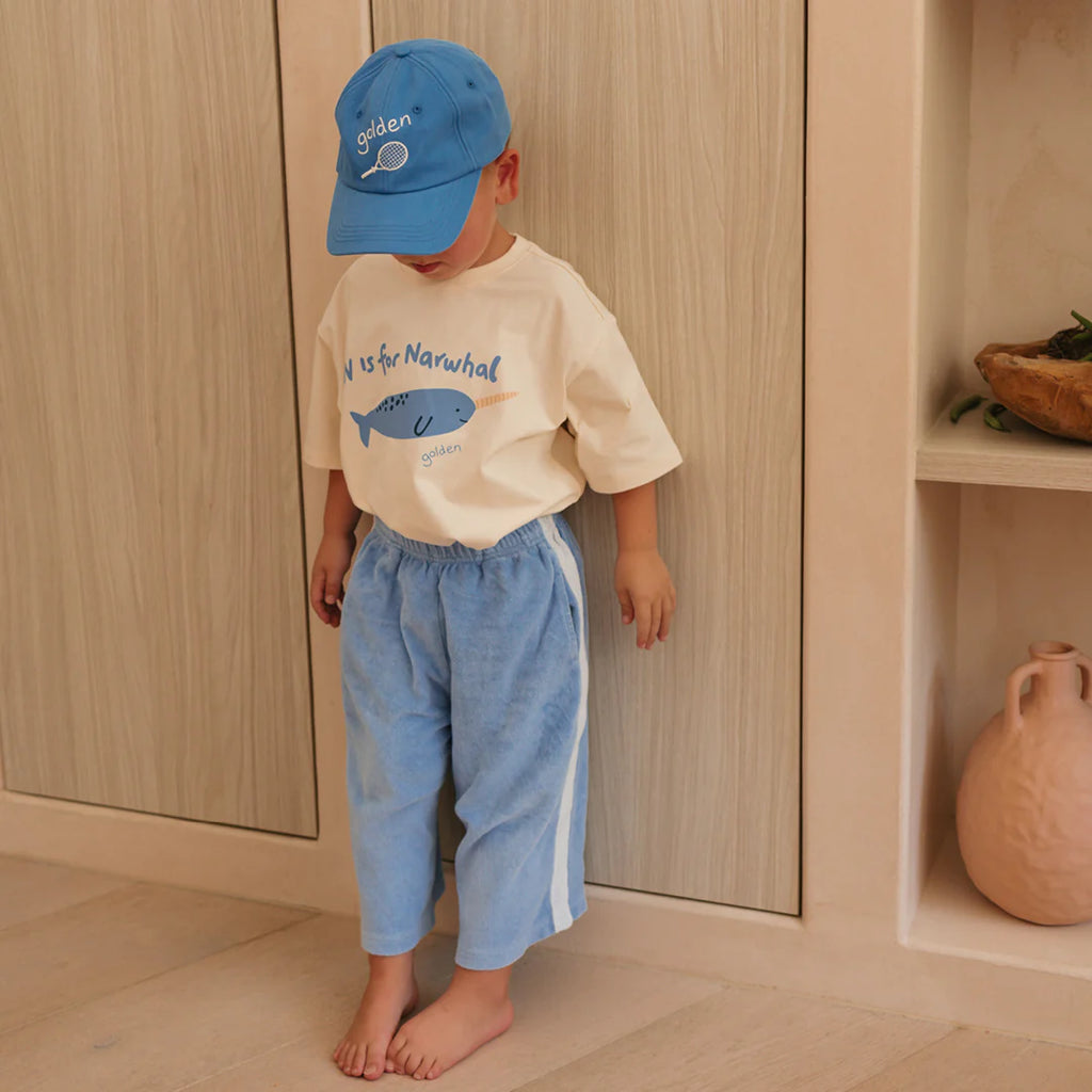 Narwhal Mid Sleeve Tee Buttercream