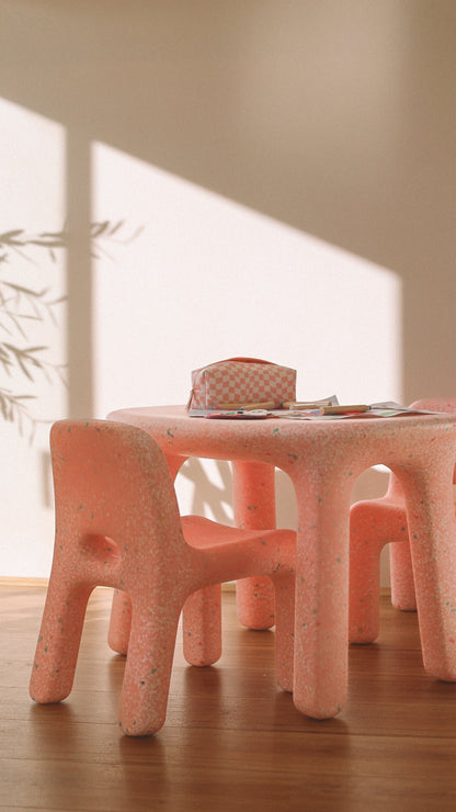 Sprinkle Table &  2 Chairs Set - Pink