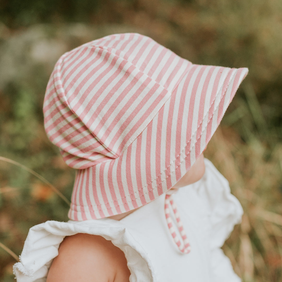 Toddler Bucket Sun Hat - Pink Stripe