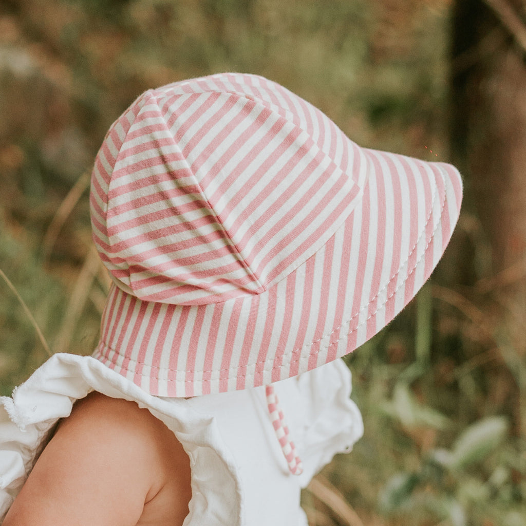 Toddler Bucket Sun Hat - Pink Stripe