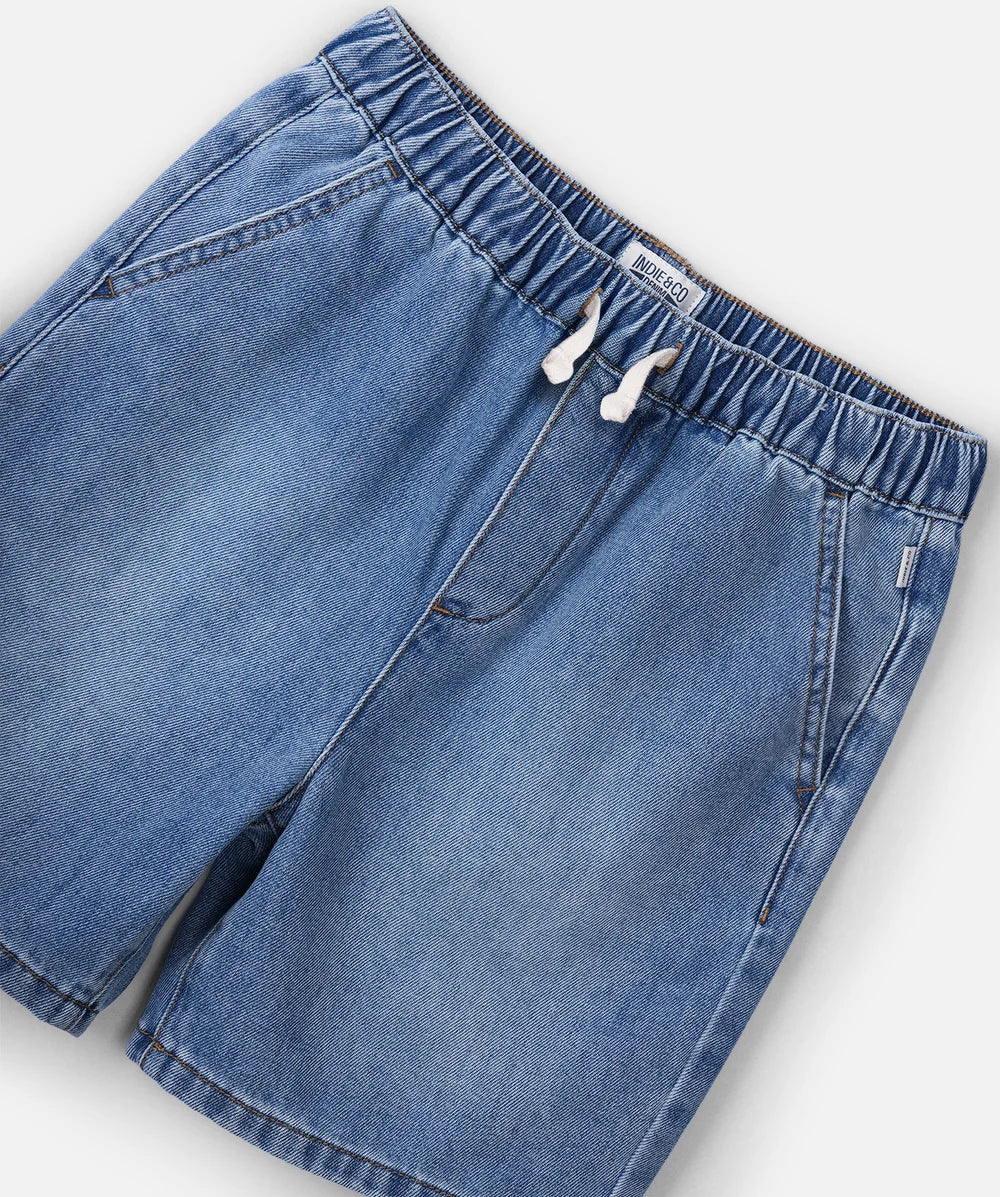 The Porter Denim Short - Denim