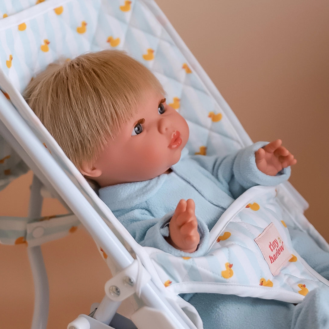 Folding Dolls Stroller - Blue Ducky