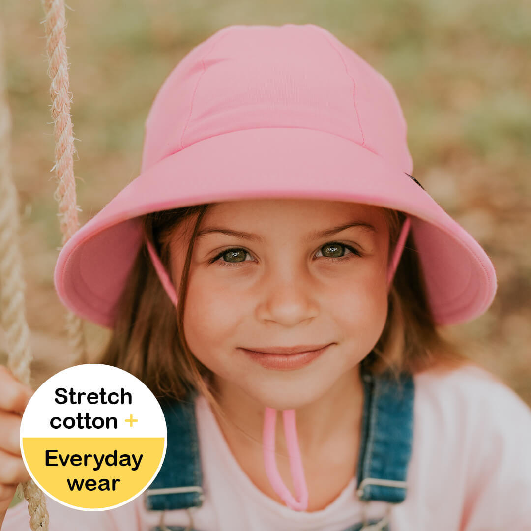 Ponytail Bucket Sun Hat - Baby Pink