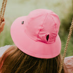 Ponytail Bucket Sun Hat - Baby Pink